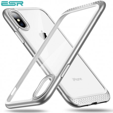 Carcasa ESR Bumper Hoop iPhone X, Silver