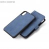 Decoded leather Detachable Wallet for iPhone XR, Light Blue