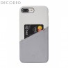 Carcasa piele Decoded Back Cover iPhone  8 Plus / 7 Plus / 6s Plus / 6 Plus, White / Grey