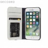 Decoded leather Wallet Case for iPhone 8, 7,  6s, 6, White/Grey