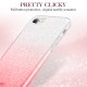 Carcasa ESR Makeup Glitter iPhone 8 / 7, Ombre Pink