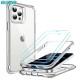 Carcasa ESR Alliance iPhone 12 / 12 Pro, Clear  frame + 2 folii sticla securizata