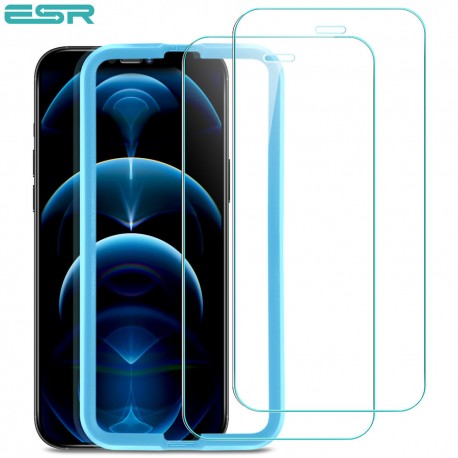 Folie sticla securizata ESR, Tempered Glass iPhone 12 Pro Max, Set 2 bucati