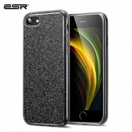 ESR iPhone SE 2020 / 8 / 7 Makeup Glitter Case, Black